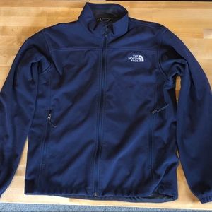 North Face Navy Mens Windblocker Fleece - M